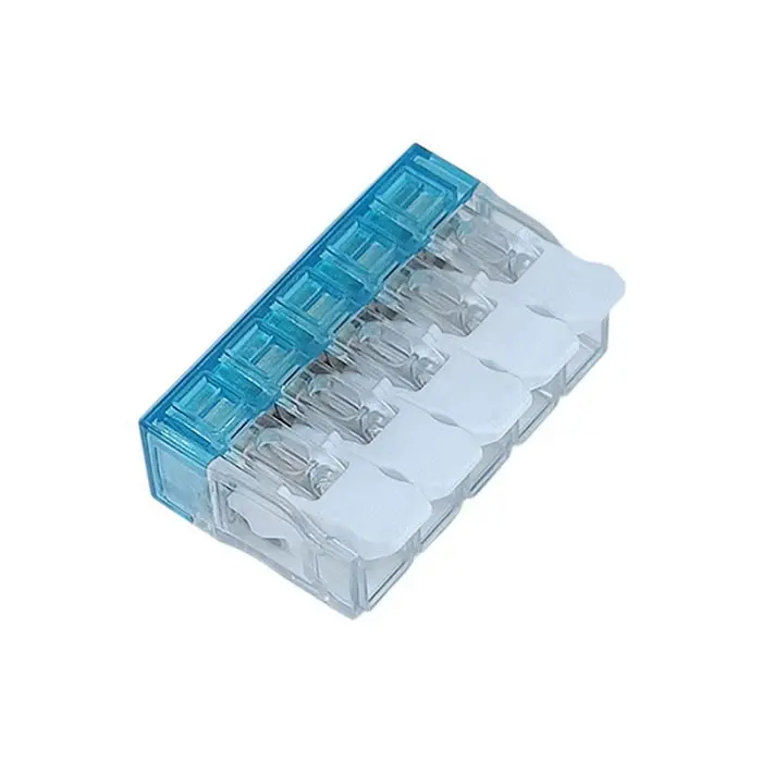 UL Approval Quick Push In Wire Connector 5 Pin Terminal Block For LED Lighting