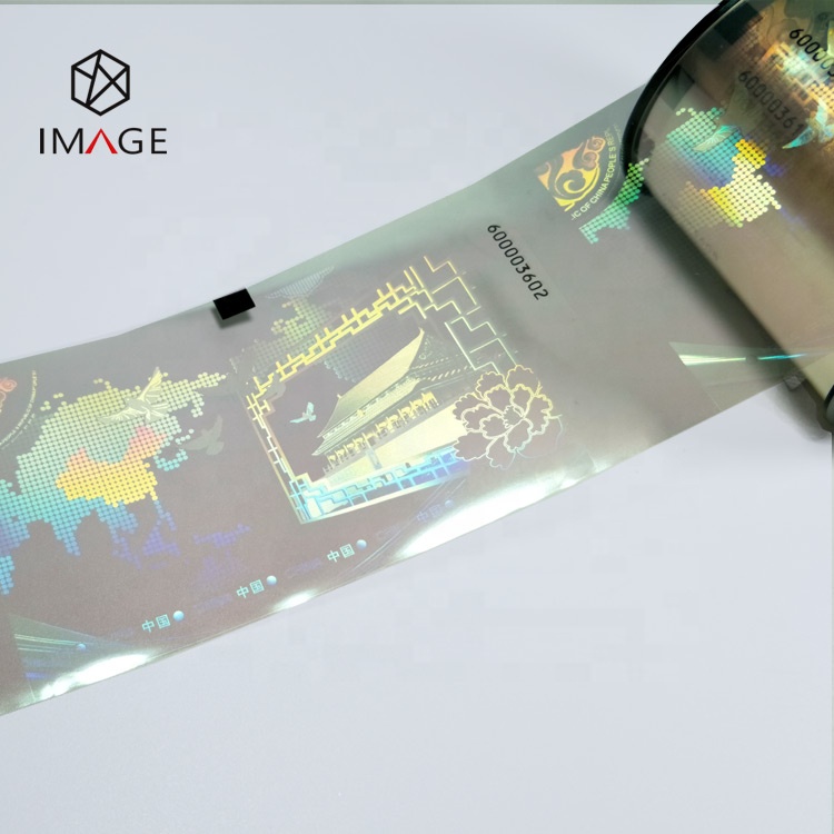 3D Заказная прозрачная голограммовая лента для ПВХ карт