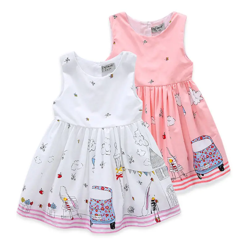 New Modern Beautiful Baby Girl Casual Dresses Of Baby Clothing