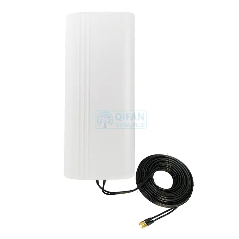 New Version 1700-2700MHz 3G 4G LTE MIMO panel antenna 2x 18dbi high gain with 15m cables