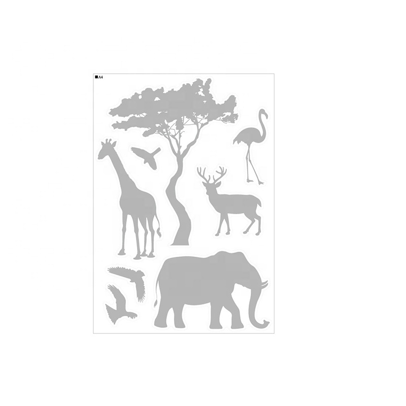 3D Window Glass Static Cling Custom Stickers Sun Catcher Window Sticker Custom Anti Collision Window Decals for Bird Strikes
