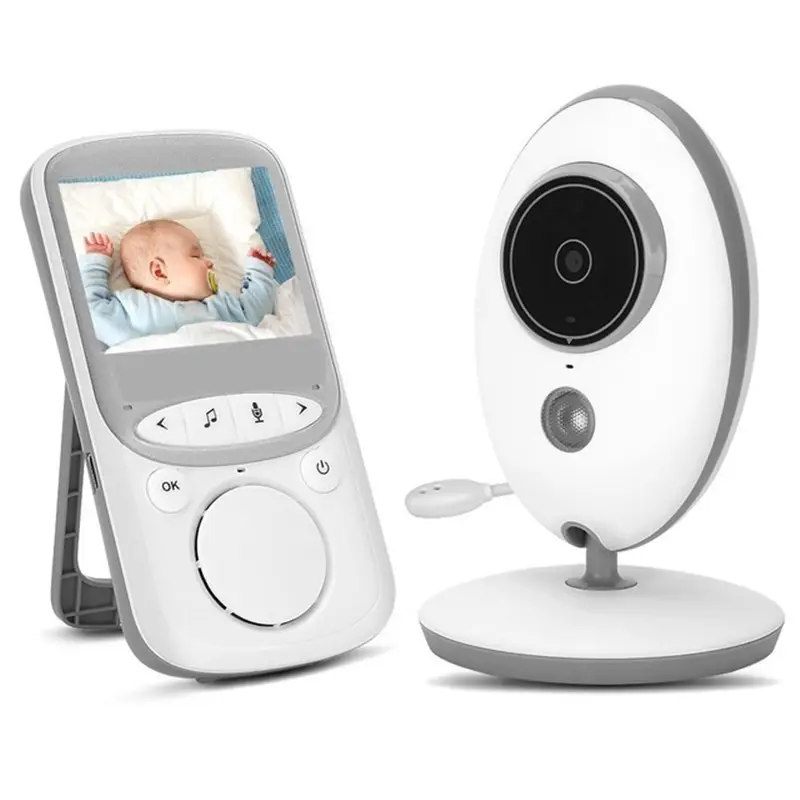 2.4 Inch LCD Wireless Ir 2 Way Talk Video Baby Monitor Camera With Sleep Monitor Temperature Display Radio Nanny