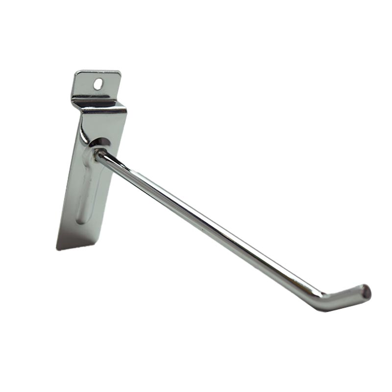 Metal wire hook / chrome display slatwall hook