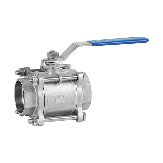 1/4in до 4in CF8/CF8M 3 шт разъем сварной шаровой клапан (полный диаметр 1000PSI)
