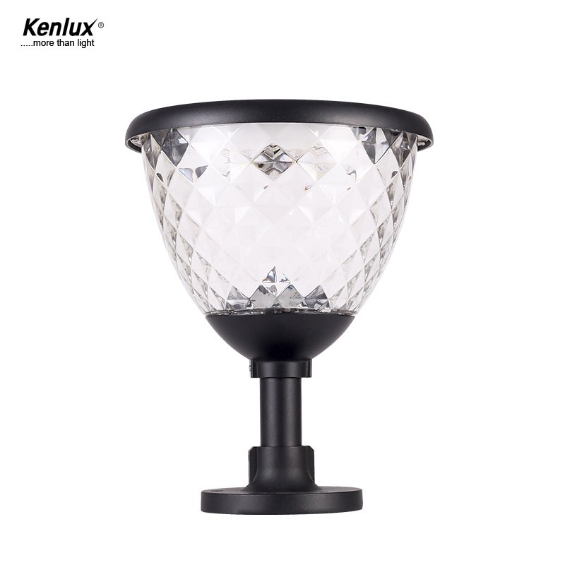 Hot Sell Product Security Solar Panel Gate Post Modern Led Pillar Lights For Landscape
