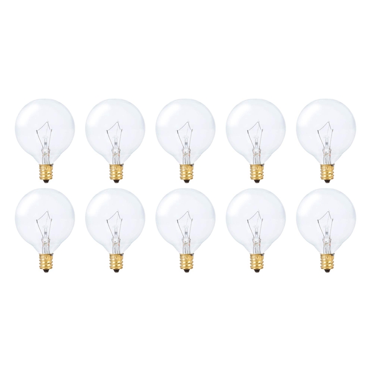 25W E12 Bulbs Candelabra, Incandescent Bulbs for Chandelier, Decorative Vanity Lights