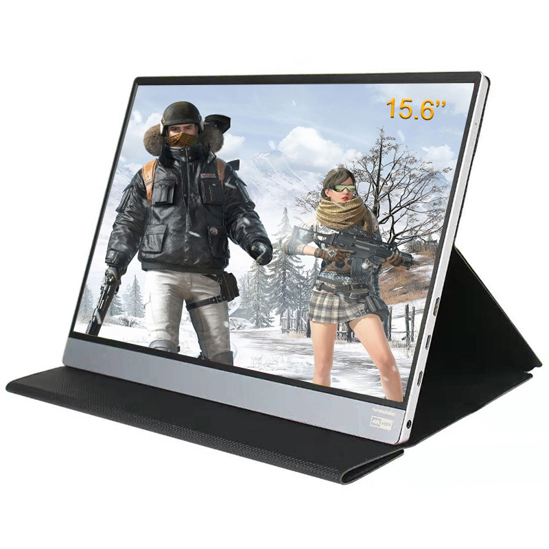 Тонкий портативный сенсорный экран 4K, монитор 15,6 дюйма с USB Type C, портативный игровой монитор для ноутбука, телефона, Xbox Switch и PS4