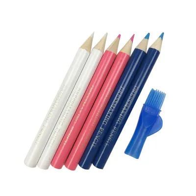Профессиональные мелки для портных разных цветов, маркер для шитья ткани, меловая ручка с кисточкой