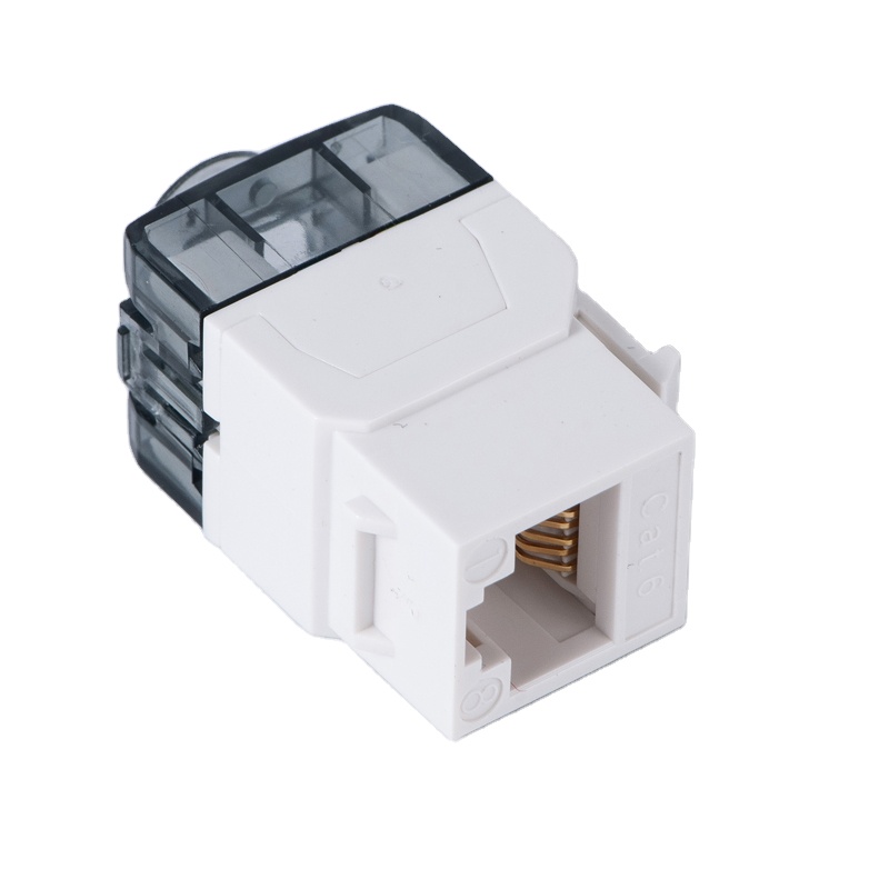 DG-KJ016-C6 AMP высокое качество RJ45 8P8C модульный разъем UTP 180 градусов Cat6 женский Keyston Jack для патч-панель, лицевая панель
