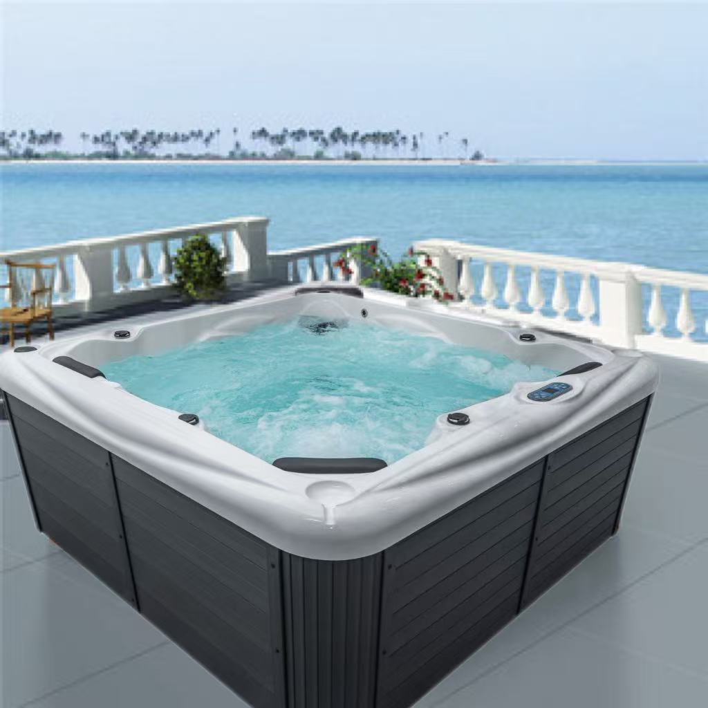 Outdoor Villa Massage Hot Spring bath Acrylic Smart Constant Temperature Heating spa Home Big Bubble Pool