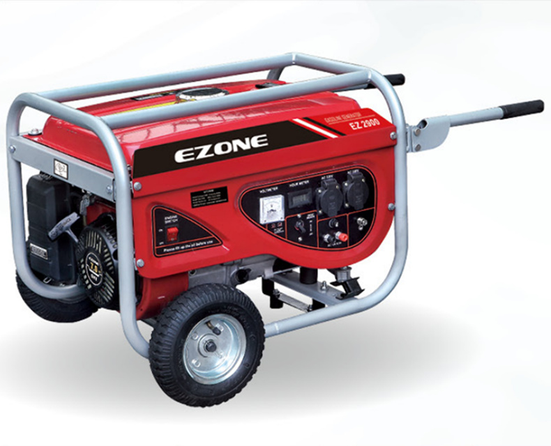 168F-1 gasoline engine on 2500W generator with wheel