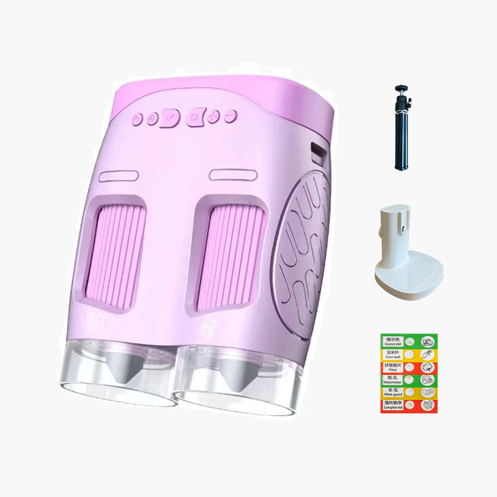 Portable Digital Children's Microscope Kit Kids' Handheld Portable Microscope Telescope for STEM Education Science Toys Sets