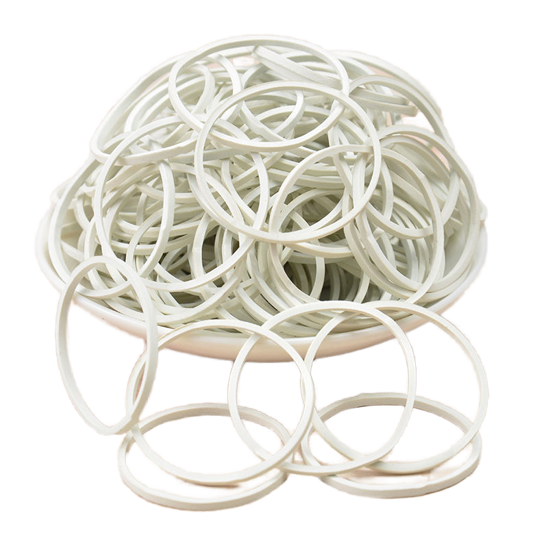 Wholesale Custom Manufacturer of Durable Elastic White Silicone Bands Natural Rubber for Household Use Bank Money Management