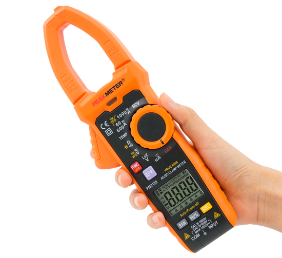 Цифровой зажим PM2128 1000A AC/DC с автоматическим выбором диапазона
