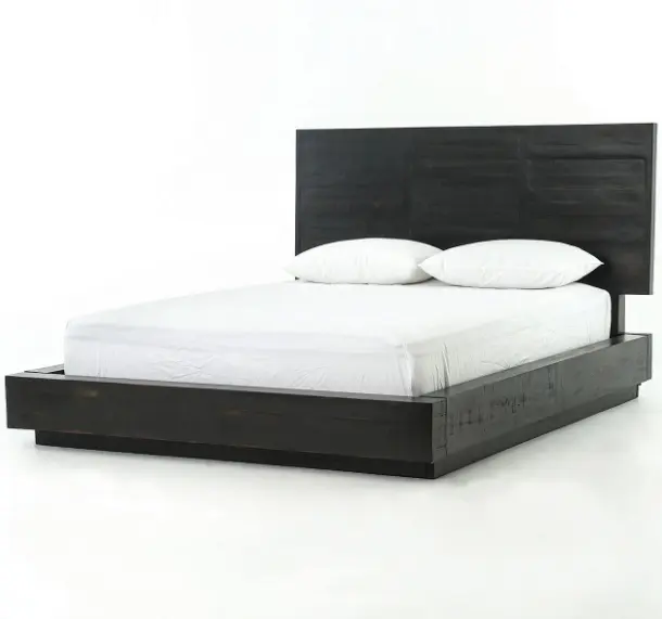 Best Price Bedroom Furniture Single Double Wood Beds for Adult 1.9m Length