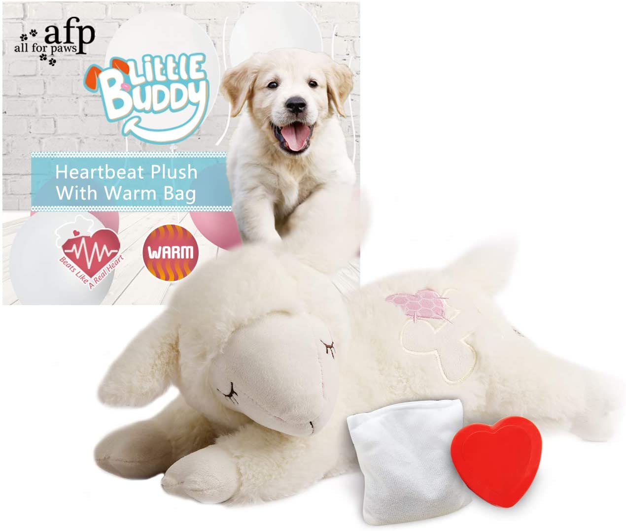 B11 Alibaba best sellers interactive plush peluche sleep pet toy with heartbeat behavioral aid stuffed animal for dog