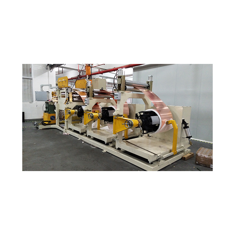 Three layer double servo aluminum foil winding machine