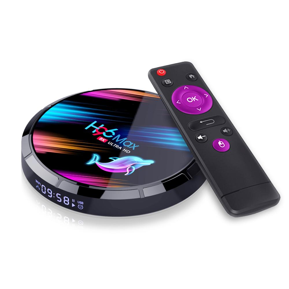 Заводская цена H96 max X3 S905X3 4k HDR 4G128G Интернет Android 9,0 ТВ-приставка S905X3 H96Max X3
