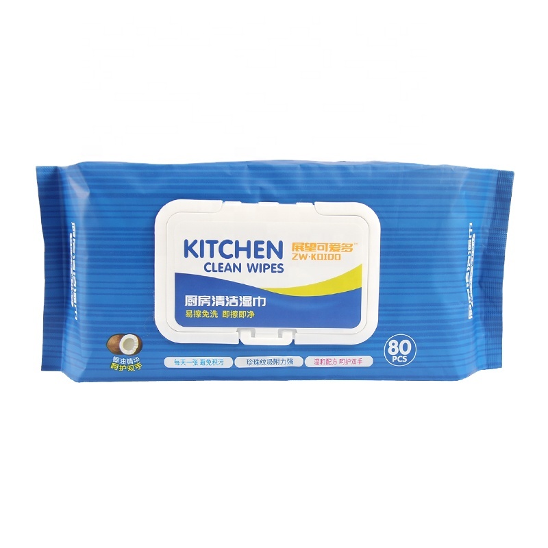 Factory Custom Household Surface Wipes No Stimulation Mild Formula Kitchen Cleaning Wipes