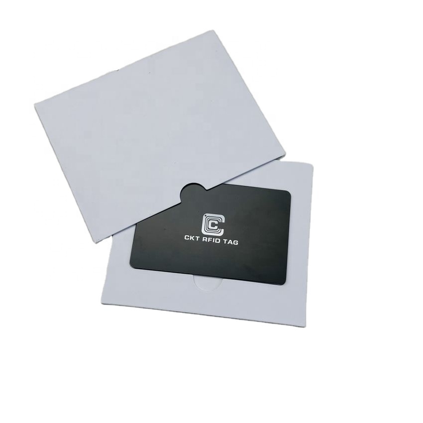 NFC business card metal card packaging with customized design printing