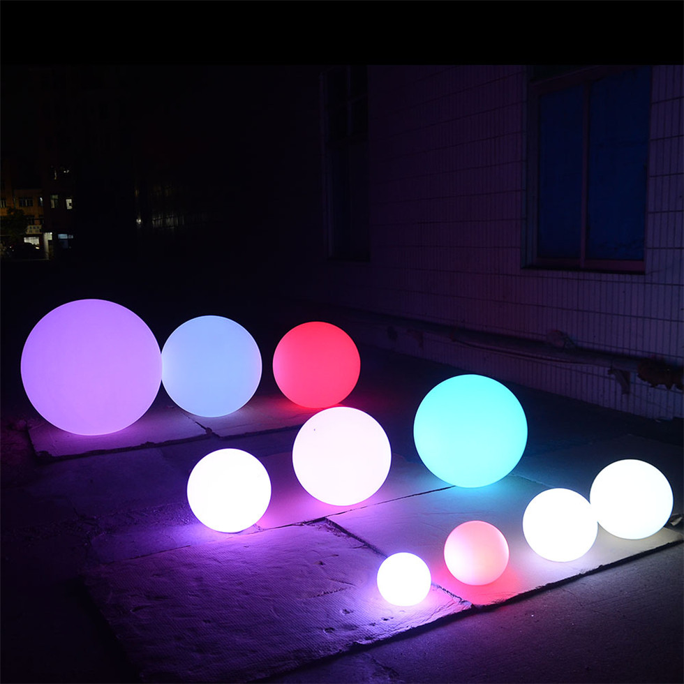 Шарики для садовых огней, белые/на батарейках, rgb, меняющие цвет, светящиеся водонепроницаемые пластиковые сферические светильники, Уличные светодиодные шарики