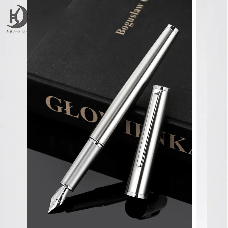 JINHAO 35 Fountain Pen Steel Body extra Fine Nib 0.38mm customized logo calligraphy writing pen