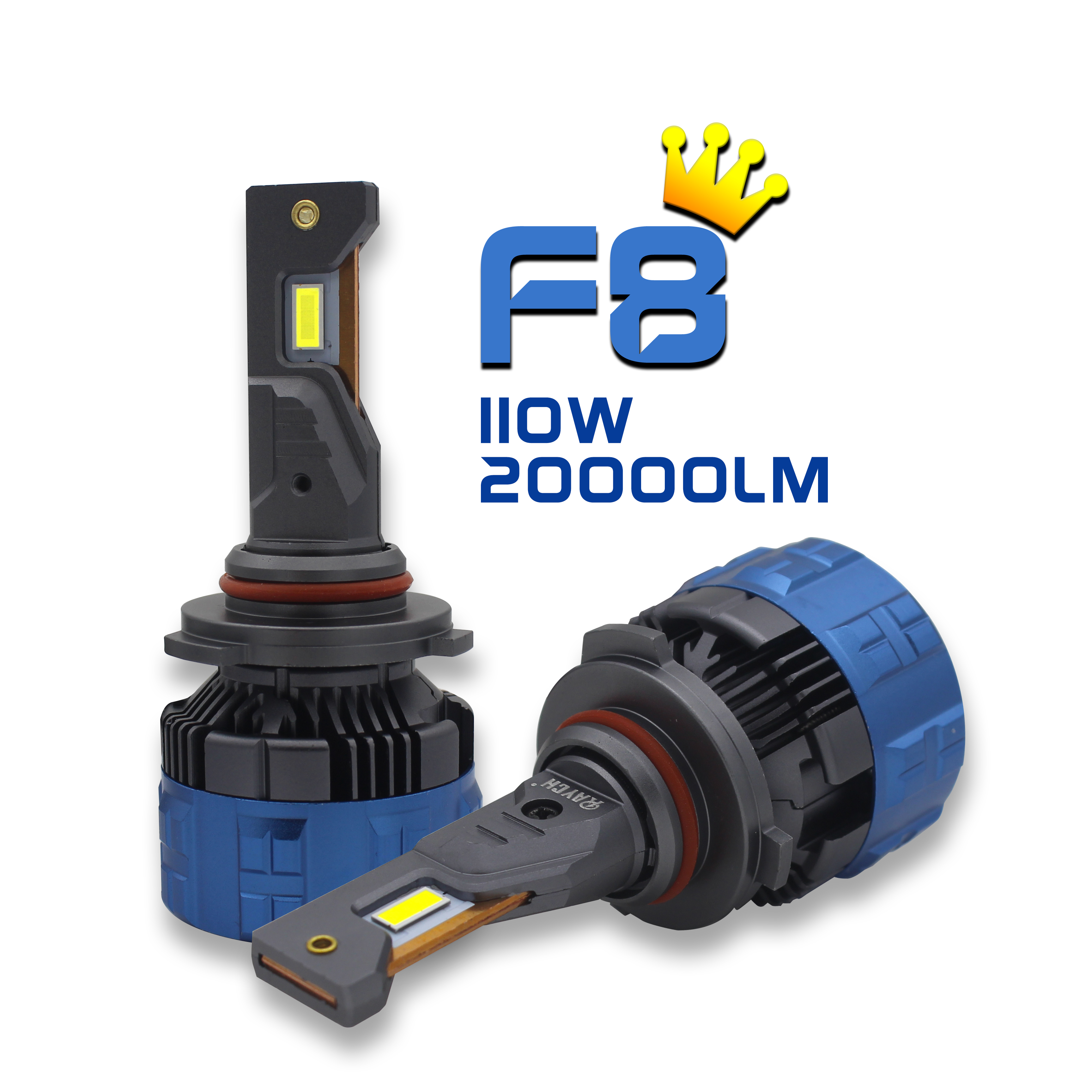 Raych Lighting 9005 H4 светодиодные лампы фар V6 Combo 9600Lms Xtremely супер яркий HB3 Высокий/ближний свет Конверсионные Комплекты видения
