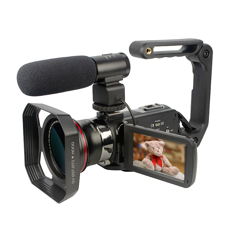 3 дюймов сенсорный экран с разрешением 4K видео камера-регистратор, 48MP Wi-Fi беспроводной цифровой камеры рекордер