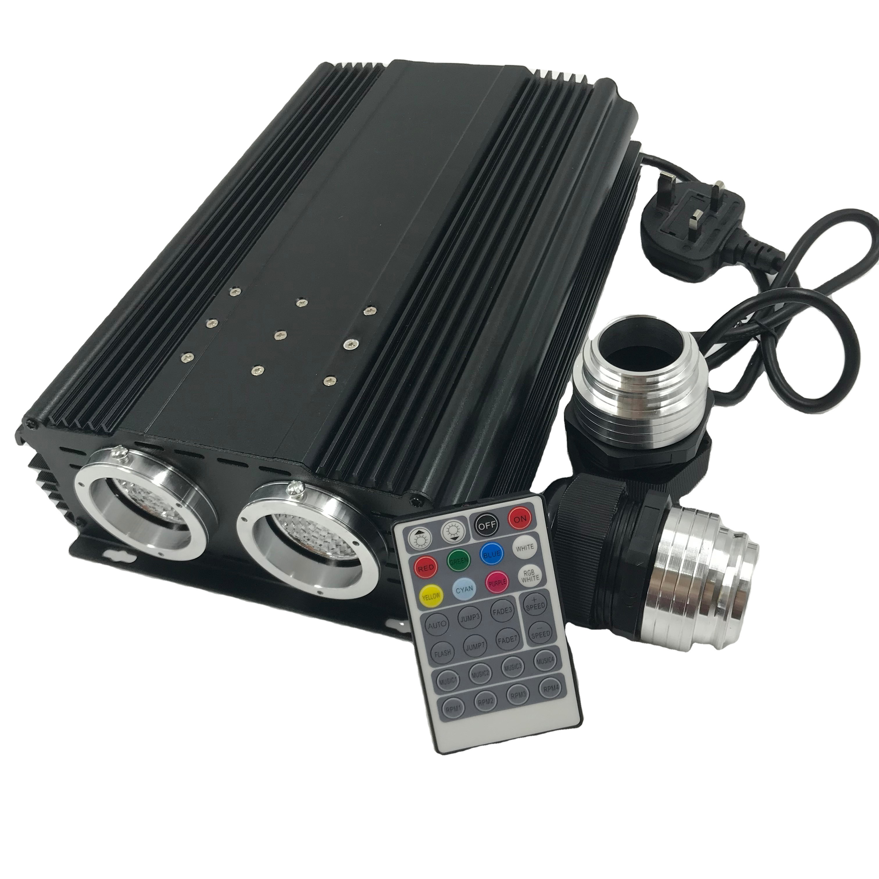 2*45W RGBW LED fiber optic projector light source double head