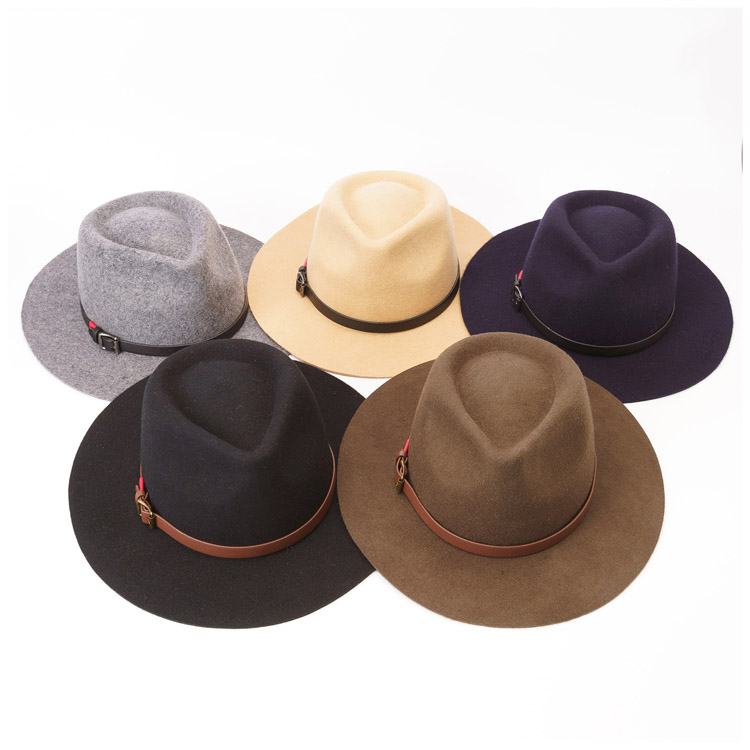 2021 взрослые удобные шляпы с широкими полями 100% шерсть Fedora для мужчин