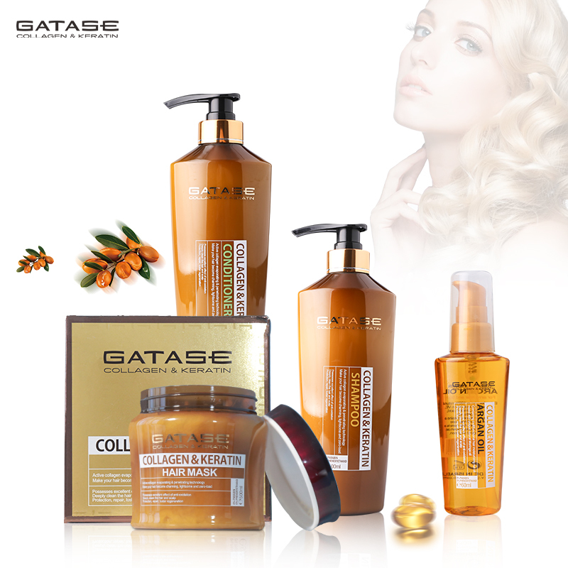 OEM/ODM Hair Care Gift Sets with 2 in 1 Shampoo and Conditioner Hair Treatment Cream Mas k and Argan Oil Hair for Skin Care