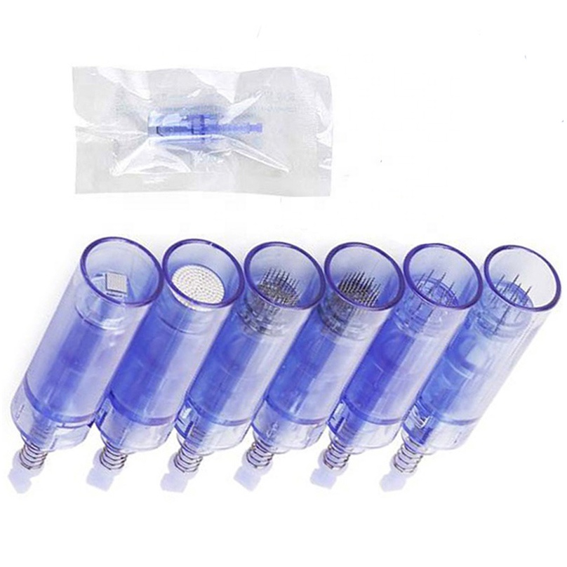 Профессиональный Dr Derma Pen A1/A6/A7/M5/M7 Schroef микро вышивка 12 наконечников нержавеющая сталь пластиковые иглы Dermapen 16 картриджей