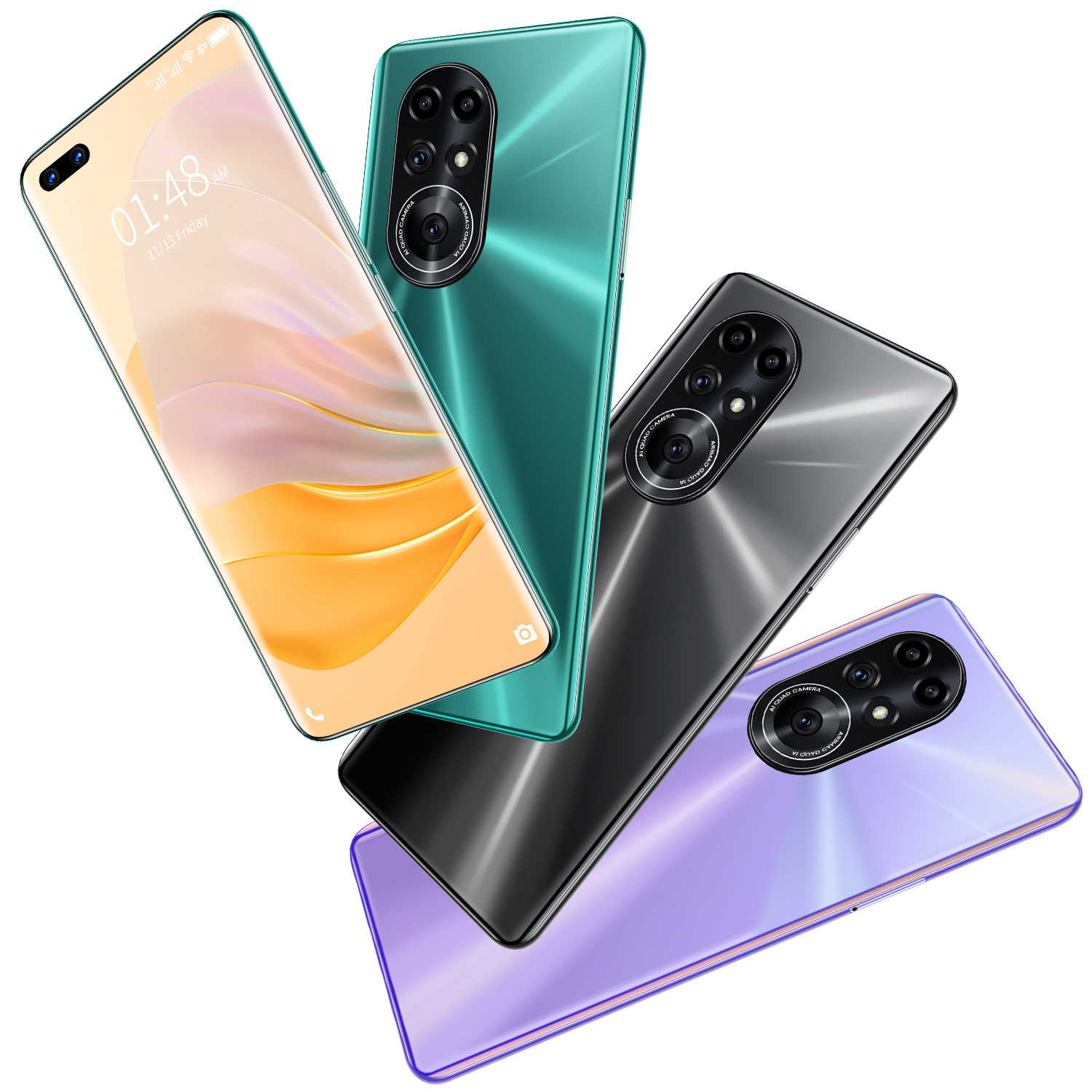Ново 8 Pro 7,3 дюймов сенсорный экран Android смартфонов оптовая продажа 16GB + 512GB 5G LET 10-ядерный MTK6889 Две сим-карты для мобильного телефона и GPS поворачивающееся на сотовые телефоны