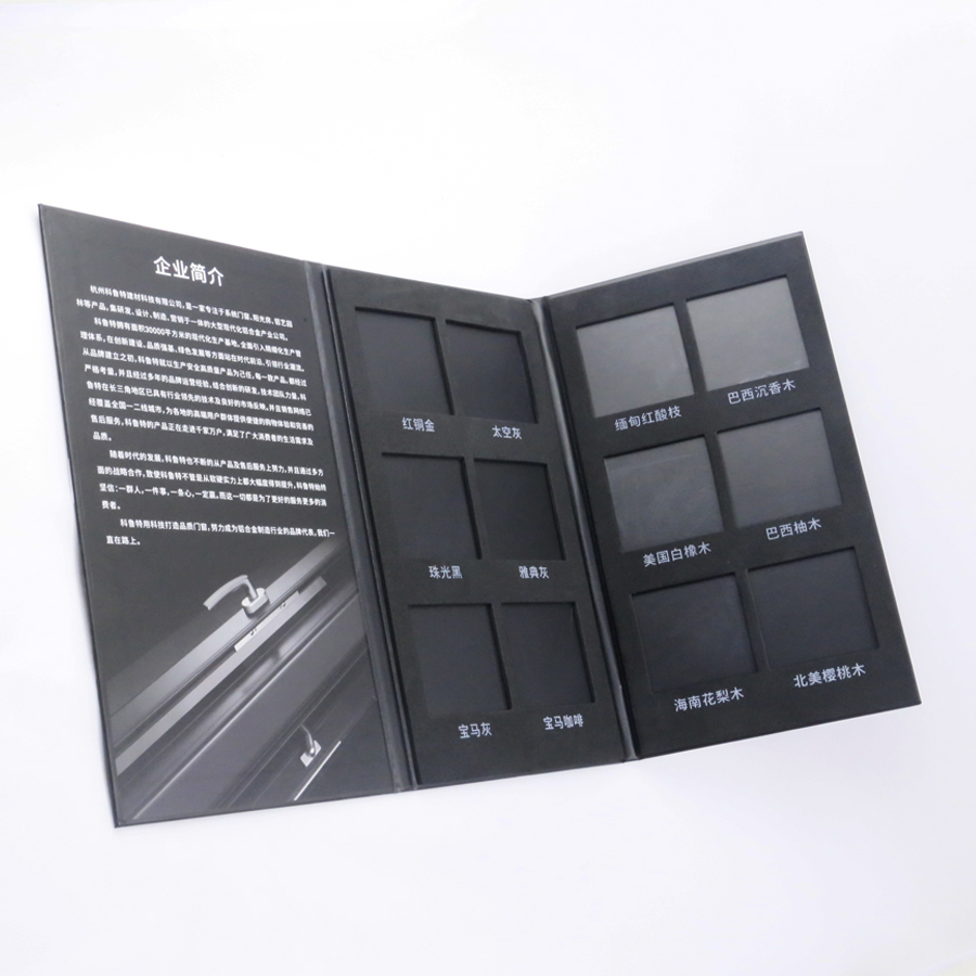 Custom Silk Printing Simple Folded Paper Cardboard Magazine Sample Display Booklet