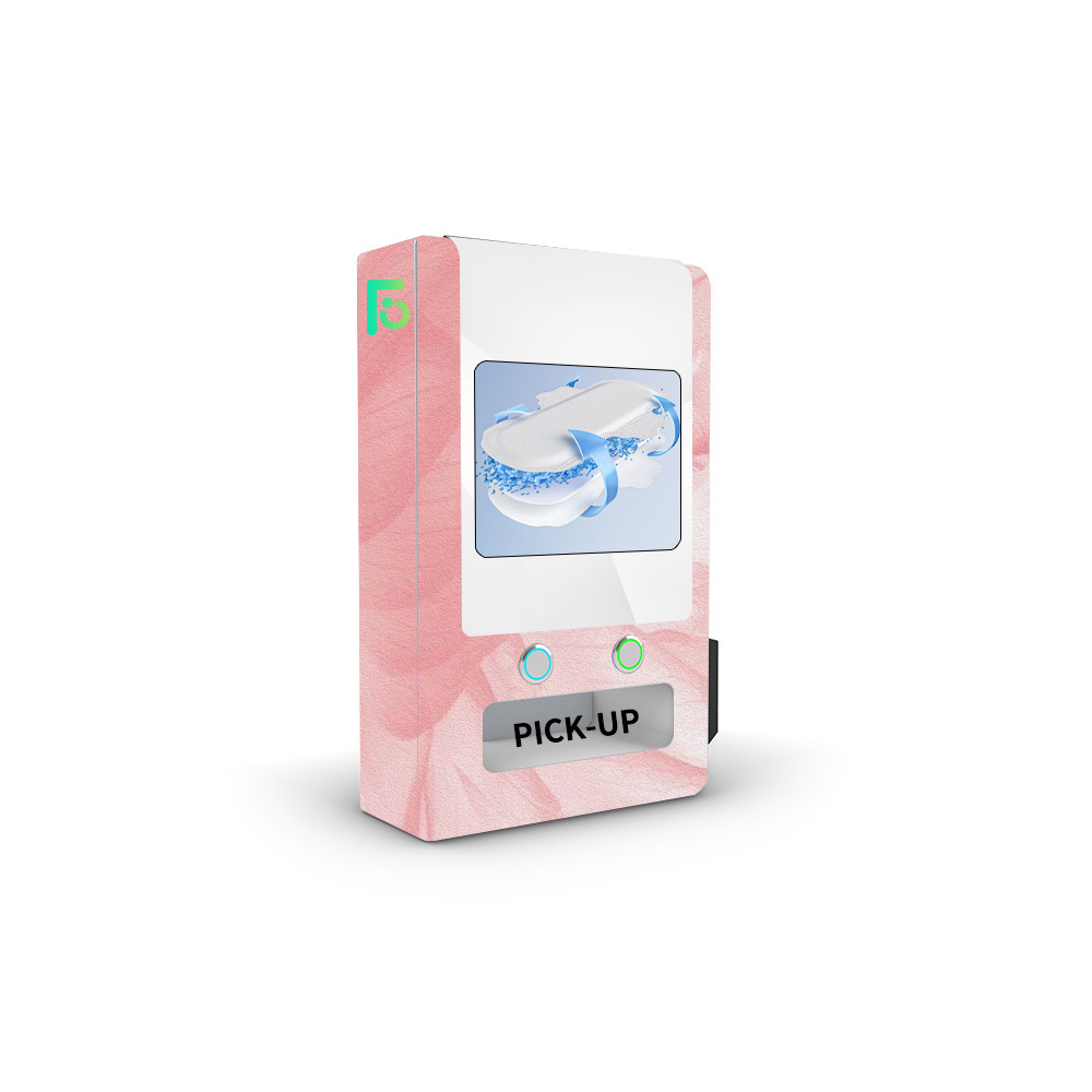 Custom Logo Design Printed Sanitary Towel Napkin Dispenser Vending Machine
