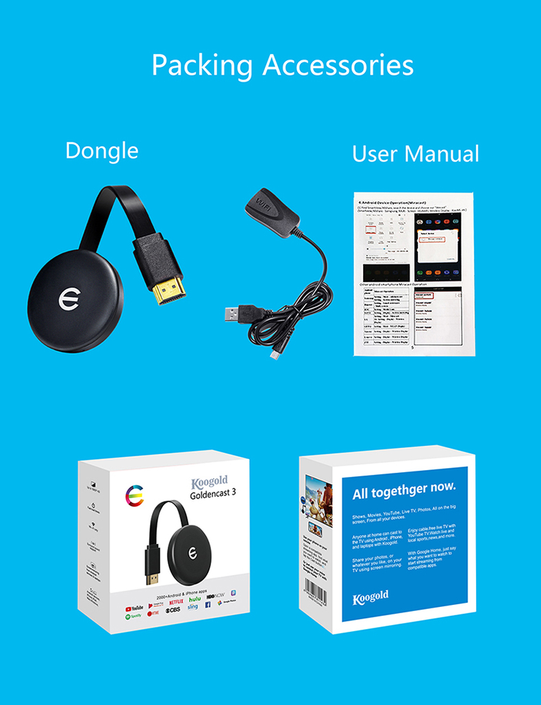 ТВ-флешка C13 с поддержкой Netflix, YouTube, зеркального отображения Airplay, Anycast Chromecast, ТВ-адаптер для Apple MacBook, ipad, Google chromebook