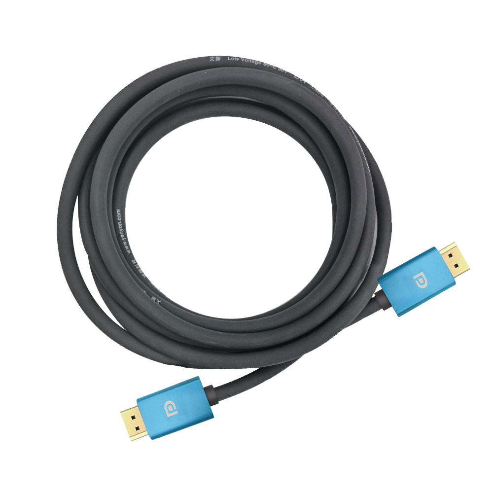Позолоченный 3,3 фута 5 футов 6 футов 6,6 футов 10 футов 16 футов порт дисплея DP к HDMI 2,0 штекерный кабель для монитора пк