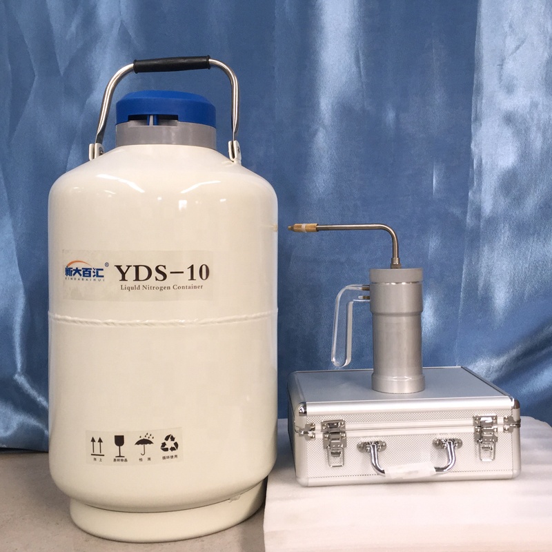 300 мл YDY-300 ln2 опрыскиватель устройство с жидким азотом дюар крио пистолет с 9 замораживания медные головок