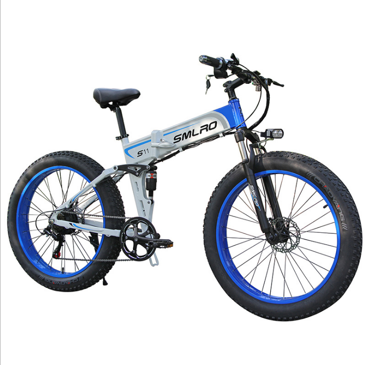Chinese Folding Electric Bike wheel 48V 350W 10AH 26 Inch Mountain Bicycle Foldable Fat Tire Ebike 7 Speed e bicycle Adult