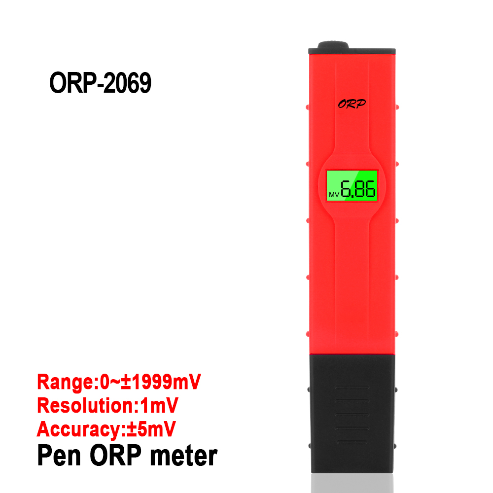 100% новый бренд ORP-2069 ЖК-дисплей цифровой тип красная ручка тестер количество воды бассейн тестер ОРП метр с подсветкой