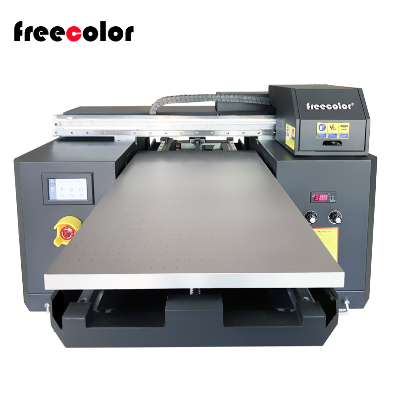 УФ планшетный принтер Freecolor A2, размер 45x65 см, с 3 головками и белым покрытием