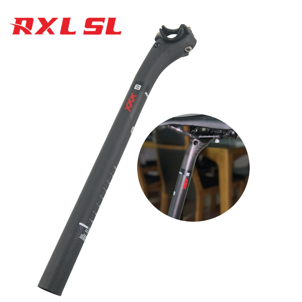 Карбоновый Подседельный штырь RXL SL OEM 27,2, велосипедный Подседельный штырь 350/400 мм, карбоновая подседельная труба для горного и дорожного велосипеда 3K, глянцевый/матовый, офсет 25 мм