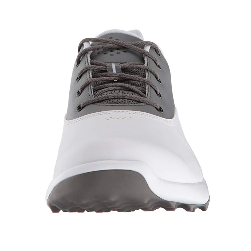 Custom cheap quality waterproof rubber sole leather spikes golf shoes for men