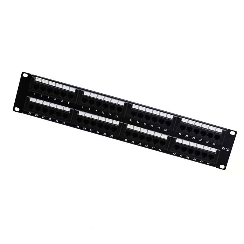 Manufacturers supply 100M super five 48-port cabinet network distribution frame 19-inch cold-rolled steel plate thickening
