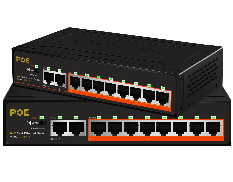 Реверсивный коммутатор POE 10/100/1000M Gigabit Ethernet коммутатор 8 RJ45 Lan UTP 2 SC волоконный порт RPOE коммутатор печатная плата медиа конвертер