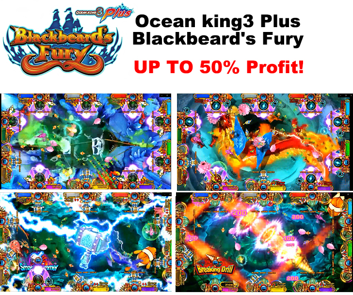 До 50% прибыли ocean king 3 плюс blackbeard's fury fish game board