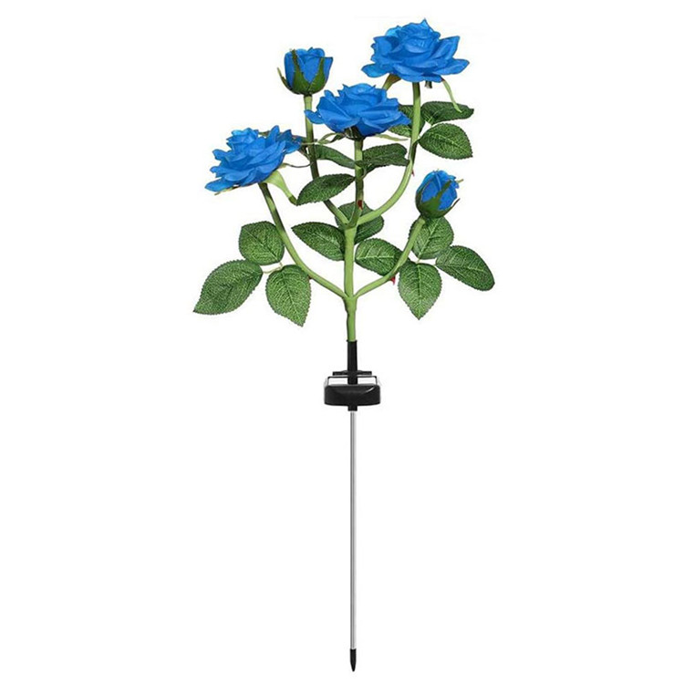 Solar Flower Light Realistic Rose Flower Light Led Solar Garden Light Decoration Gardening Gift Garden Lawn Path