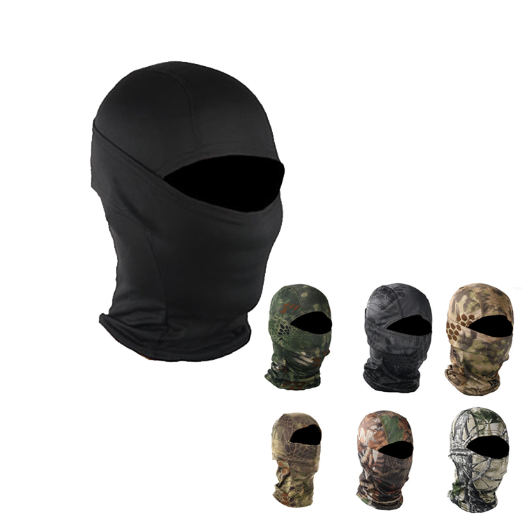 Wholesale Custom Balaclava Outdoor Print Camouflage Plain Full Face Cover Ski Balaclava Mask Hat