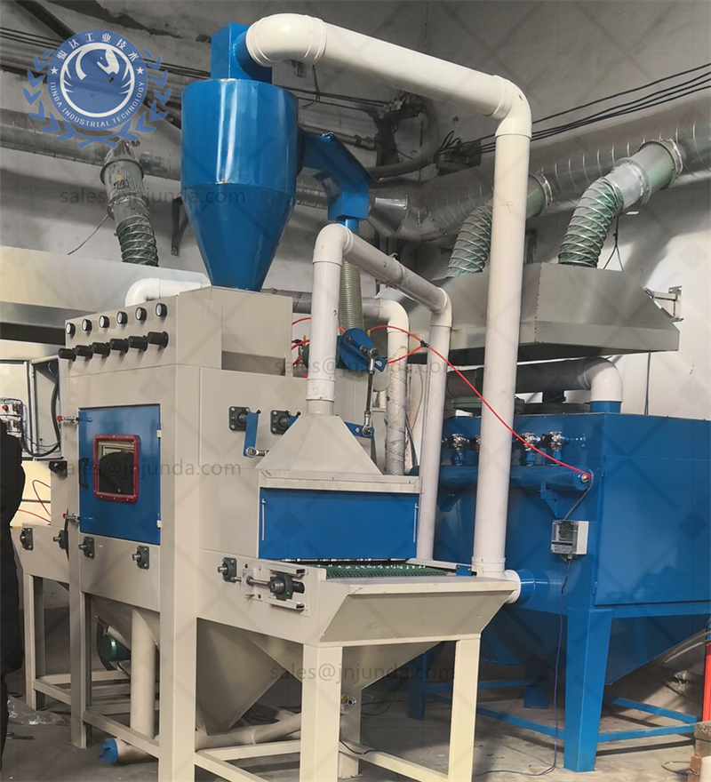 Mobile dustless sand blast cabinet ,JD 9070 HC dustless sandblaster with vehicle