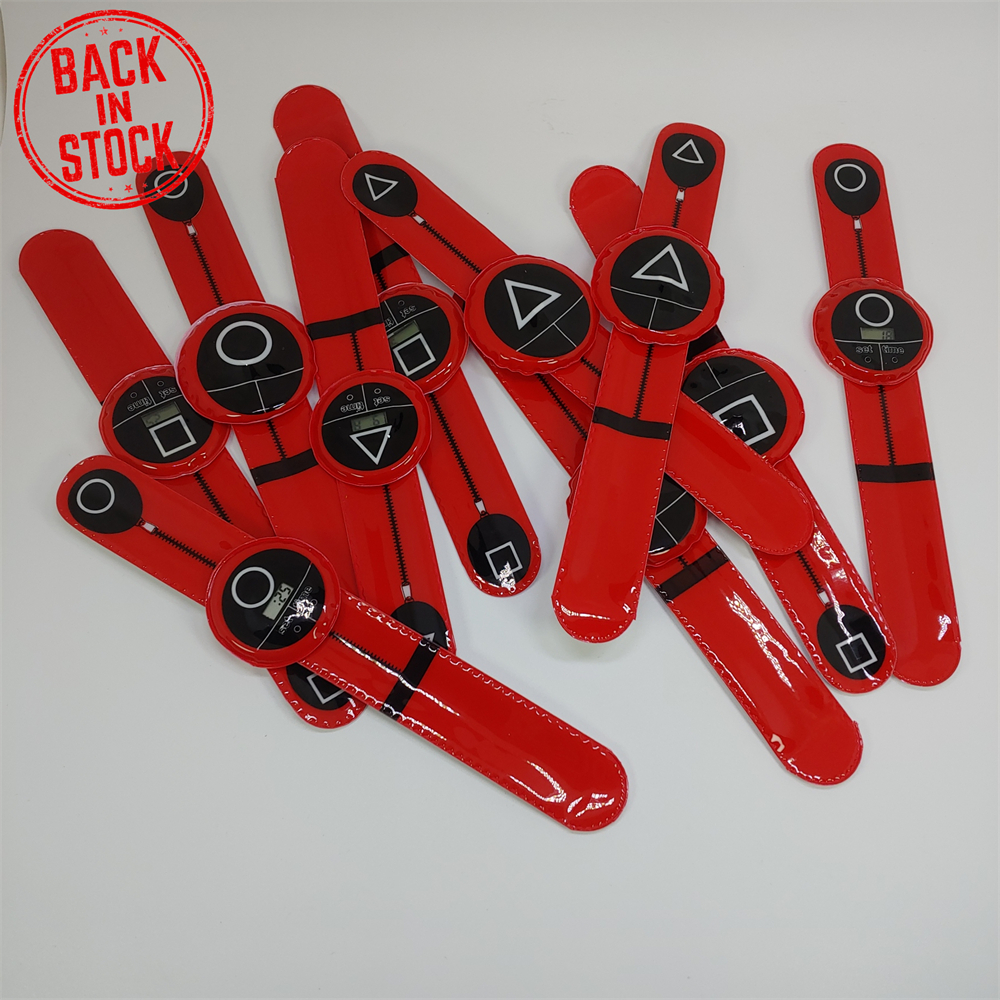 Ready to ship S037 cheap price 2021 Korean Keyring TV Series wholesales squid watch wristband squid game bracelet